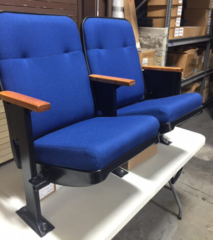 Used theater seating. Irwin Marquee Blue MOCA museum chairs