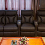 Home theater recliners black leather Film Fest